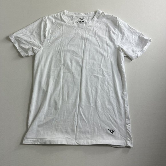 Jay-Z Roc Nation Paper‎ Planes White Short Sleeve Essential T-Shirt Men Large - Picture 1 of 11